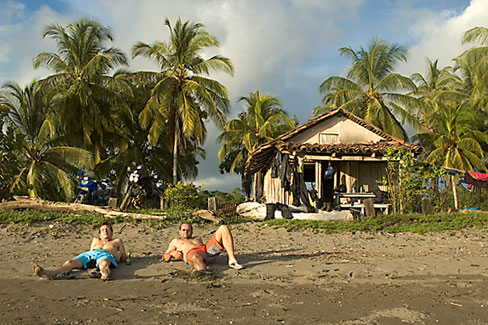 Las Lachas und unsere Cabania direkt am Strand