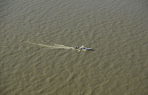 Fischerboot auf dem Orinoco